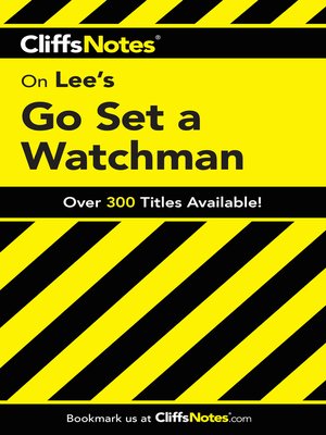 cover image of CliffsNotes on Lee's Go Set a Watchman
